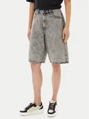 Spodenki damskie - Volcom Szorty jeansowe Beeggy B2012504 Szary Baggy Fit - miniaturka - grafika 1