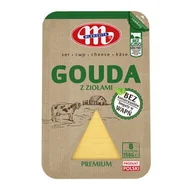 Szybkie dania obiadowe - Mlekovita Ser Gouda Z Ziołami Plastry 150G - miniaturka - grafika 1