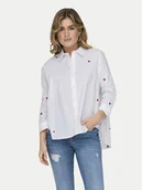 Koszule damskie - ONLY Koszula 15283743 Biały Box Fit - miniaturka - grafika 1