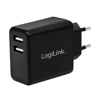 Ładowarki do telefonów - LogiLink PA0210 ładowarka do urządzeń przenośnych Uniwersalne Czarny Prąd przemienny Wewnętrzna - miniaturka - grafika 1