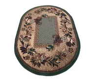 Dywany - Dywan owalny BCF Alfa 01 zielony zielony 120 x 170 cm - miniaturka - grafika 1