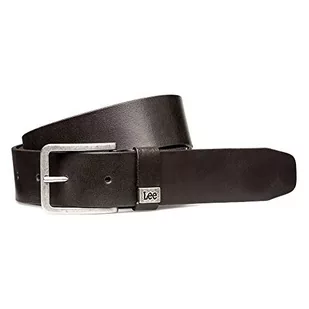 Lee Męski pasek z logo Small Logo, Brązowy (Dark Brown 24), 105 - Paski - miniaturka - grafika 1