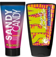Balsamy i kremy do opalania - Soleo Sandy Candy + Wild Tan Sexy Carrot Gratis - miniaturka - grafika 1