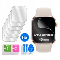 Akcesoria do smartwatchy - FOLIA do Apple Watch SE 40mm HYDROŻELOWA OCHRONNA na ekran 3D 6 sztuk - miniaturka - grafika 1