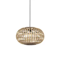 Lampy sufitowe - QAZQA Orientalna lampa wisząca bambusowa 44 cm - Amira - miniaturka - grafika 1