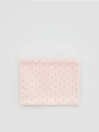 Apaszki i szaliki damskie - Reserved - Bawełniany komin z nadrukiem - pastelowy róż - miniaturka - grafika 1