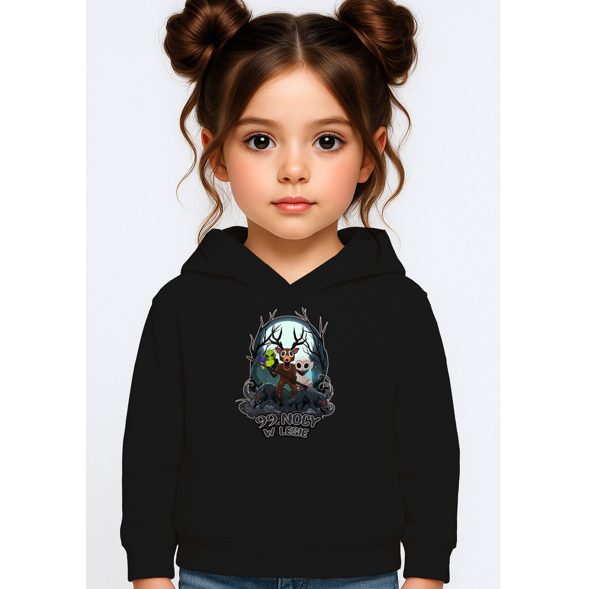 BLUZA DZIECIĘCA Z KAPTUREM 99 NOCY W LESIE ROBLOX 122-128 PREZENT