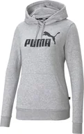 Bluzy damskie - Bluza damska Puma ESS Logo Hoodie TR szara 586791 04-XS - miniaturka - grafika 1