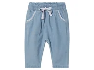 Spodenki dla niemowląt - Lupilu Spodnie niemowlęce z biobawełny Jasnoniebieski 50/56 - miniaturka - grafika 1