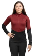 Bluzy damskie - Bluza puez pl hz fleece women-syrah-0910 - SALEWA - miniaturka - grafika 1