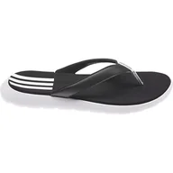 Klapki i japonki damskie - Klapki damskie adidas Comfort Flip Flop czarno-białe FY8656 czarne - Adidas - miniaturka - grafika 1