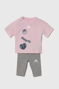 adidas komplet niemowlęcy kolor różowy - Dresy i komplety dla dziewczynek - miniaturka - grafika 1
