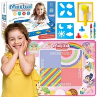 Maty edukacyjne - WOOPIE Mata Wodna do Malowania XXL 100x80cm Wróżki Różowa - miniaturka - grafika 1