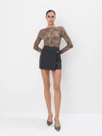 Spodenki damskie - Mohito - Spódnico-szorty - szary - miniaturka - grafika 1