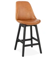 Taborety i hokery - Hoker KOKOON DESIGN Janie Mini, brązowo-czarny, 104x65x46 cm - miniaturka - grafika 1