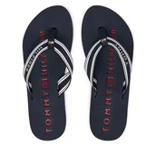 Klapki i japonki damskie - Japonki Tommy Hilfiger Th Webbing Summer Sandal FW0FW09193 Granatowy - miniaturka - grafika 1