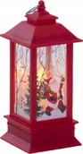 Ozdoby bożonarodzeniowe - Fééric Lights and Christmas Metalowy lampion LED ze świątecznym motywem - miniaturka - grafika 1