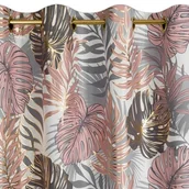 Zasłony - Zasłona EUROFIRANY Korfu 140 x 250 cm Pudrowy róż - miniaturka - grafika 1