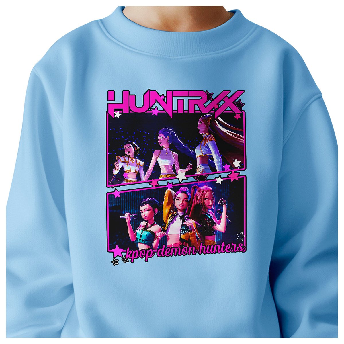 BLUZA DZIECIĘCA KPOP DEMON HUNTERS HUNTRIX 104 BAWEŁNIANA JAKOŚĆ