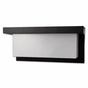 Lampy ogrodowe - LVT Lagos 7925 kinkiet lampa ścienna ogrodowa IP54 1x12W LED 4000K 840lm z czujnikiem ruchu czarny/biały - miniaturka - grafika 1