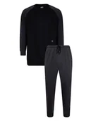 Piżamy męskie - CR7 Piżama w kolorze czarnym - miniaturka - grafika 1