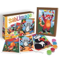 Zabawki kreatywne - Zestaw do malowania piaskiem Sablimage - Bawiące się Zwierzęta, SentoSphere - miniaturka - grafika 1