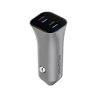 Ładowarki samochodowe - Ładowarka samochodowa 40W Ricomm RA401 2xUSB-C - miniaturka - grafika 1