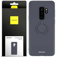 Etui i futerały do telefonów - Spacecase Etui Silicone Ring Galaxy S9+ black - miniaturka - grafika 1