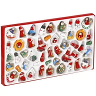 Ozdoby bożonarodzeniowe - Zawieszki świąteczne 48 sztuk ozdoby choinkowe drewniane - miniaturka - grafika 1