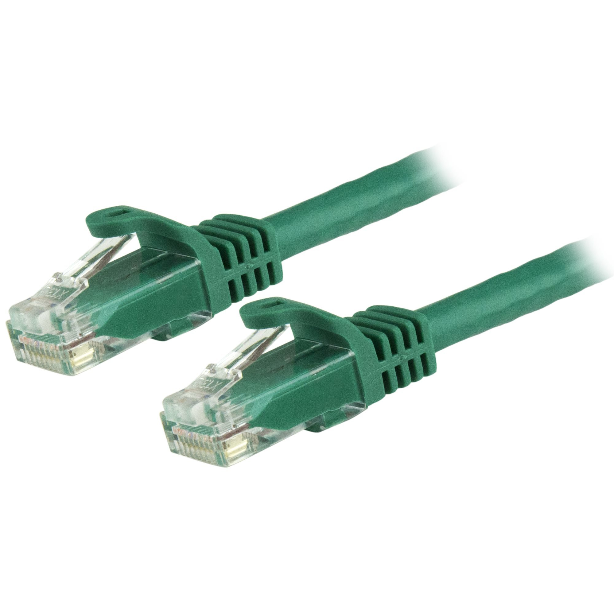 StarTech.com 50cm kabel krosowy Cat6 Gigabit Snagless - kabel sieciowy RJ45 UTP - zielony - 0,5 m - Cat6 - U/UTP (UTP) - RJ-45 - RJ-45