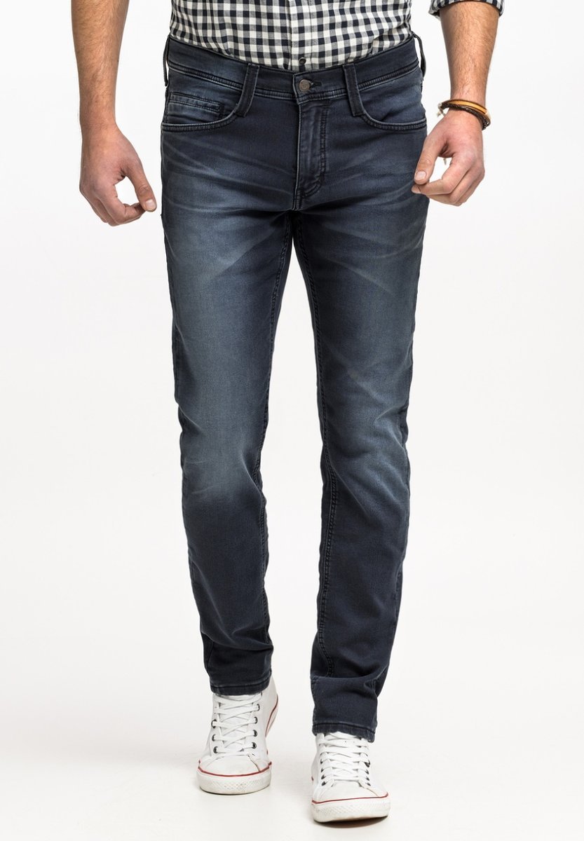 Męskie spodnie jeansowe dopasowane Mustang OREGON TAPERED W32 L32