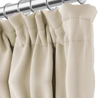 Zasłony - Zasłona aciemniająca na taśmie Blackout 140x270 cm Hold jasno-beżowa Spod Igły i Nitki - miniaturka - grafika 1