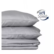 Pościel - Pościel Fit.4.Sleep szara BAWEŁNA 100%, Kolor - szary, Rozmiar - 160x200+2 posz. 70x80 - miniaturka - grafika 1