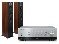 Zestawy stereo - Yamaha R-N800A (srebrny) + Debut Reference F5 (czarny) - miniaturka - grafika 1