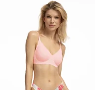 Biustonosze - Biustonosz Simple t-shirt Bra Różowy - miniaturka - grafika 1