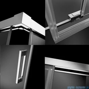 Radaway Idea Kdj+s kabina prysznicowa 80x100x80 prawa przejrzyste 10116100-01-01R/387051-01-01L/10117080-01-01 - Kabiny prysznicowe - miniaturka - grafika 4