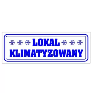 Naklejka 210X80 Lokal Klimatyzowany - Przybory szkolne - miniaturka - grafika 1