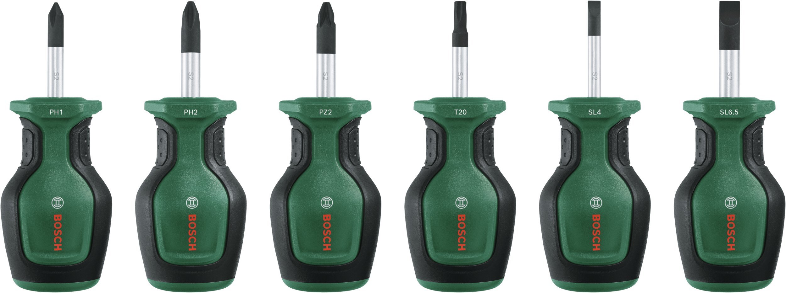 BOSCH Stubby Screwdriver Set 6-Piece
