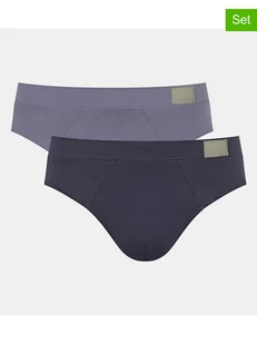 Sloggi Slipy (2 pary) w kolorze niebieskim i granatowym - Majtki męskie - miniaturka - grafika 1