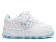 Buty dla dziewczynek - Buty dziecięce Champion S32851WW011 REBOUND PLATFORM ABSTRACT G PS Białe - miniaturka - grafika 1