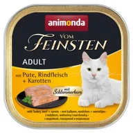 Mokra karma dla kotów - animonda Vom Feinsten Adult z nadzieniem 32 x 100 g Indyk, wołowina i marchewka - miniaturka - grafika 1