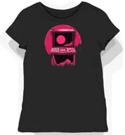 Koszulki i topy damskie - Koszulka damska czarna z nadrukiem czerwona moneta arcade XL - miniaturka - grafika 1