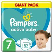 Pieluchy - Pampers Pieluchy Active Baby 7 XL 52 szt. - miniaturka - grafika 1