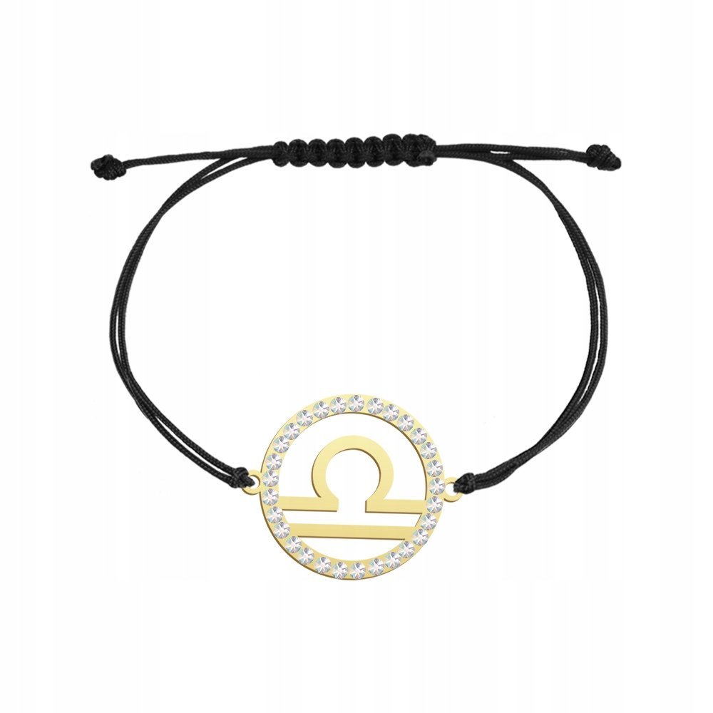 Pozłacana Bransoletka Znak Zodiaku WAGA