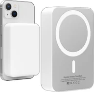 Powerbanki - Hello Case Powerbank MagSafe do Apple iPhone 10000 mAh Indukcyjny Trwały Mocny Biały - miniaturka - grafika 1