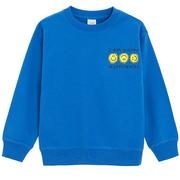 Bluzy dla chłopców - Cool Club, Bluza chłopięca, cienka, niebieska - miniaturka - grafika 1