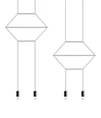 Lampy sufitowe - KingHome Lampa wisząca FLUSSO LINE 4 JD0032-4P - miniaturka - grafika 1