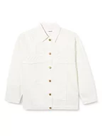Kurtki i płaszcze dla dziewczynek - Desigual CHAQ kurtka dżinsowa dla dziewczynek, biały, 7-8 - miniaturka - grafika 1