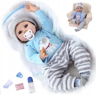 Lalki dla dziewczynek - Lalka Reborn Jak Żywe Dziecko 55CM Keiumi Maskotka Bobas - miniaturka - grafika 1