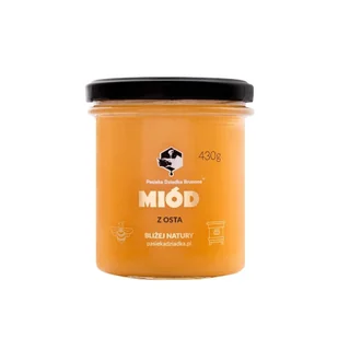 Miód z osta 430g Pasieka Dziadka Brunona - Miód - miniaturka - grafika 1